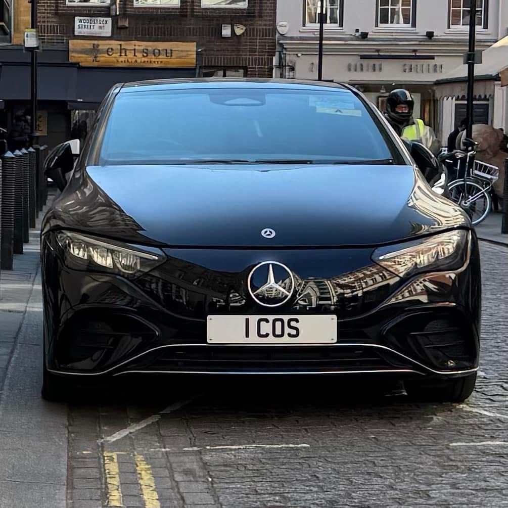 Embassy Diplomatic Flag UK Number Plate of Costa Rica - 1 COS